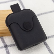 Силіконовий футляр на магніті для навушників AirPods 1/2 (Чорний / Black )