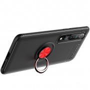 TPU чохол для Xiaomi Mi 10 / Mi 10 Pro - Deen ColorRing під магнітний тримач (opp) (Чорний / Червоний)