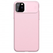 Карбонова накладка Nillkin Camshield (шторка на камеру) для Apple iPhone 11 Pro (рожевий / Pink )