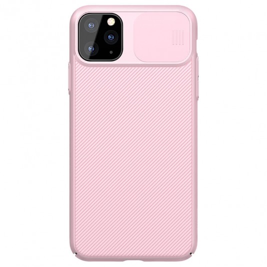 Карбонова накладка Nillkin Camshield (шторка на камеру) для Apple iPhone 11 Pro Max (рожевий / Pink )  - зображення 1 