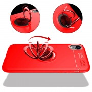TPU чохол Deen ColorRing під Магнітний тримач (opp) для Apple iPhone XR (червоний / Червоний)