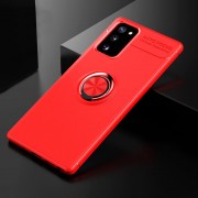 TPU чохол Deen ColorRing під Магнітний тримач (opp) для Samsung Galaxy Note 20(червоний / Червоний)