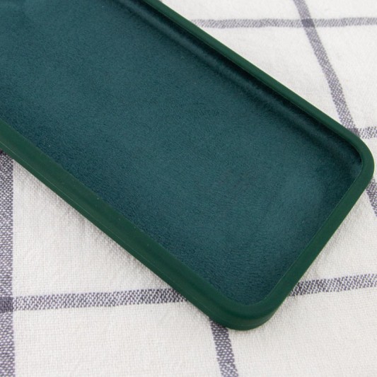 Чохол Silicone Case Square Full Camera Protective (AA) Для Apple iPhone 11 Pro Max (Зелений / Dark green) - зображення 2 