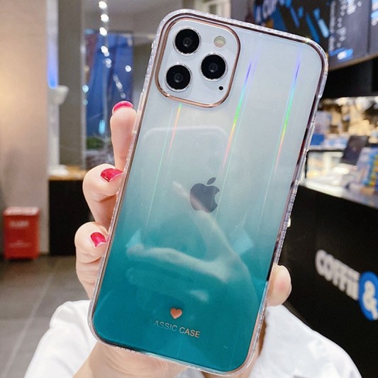 TPU + Glass чохол Aurora Classic для Apple iPhone 11 Pro Max (Зелений) - зображення 1 