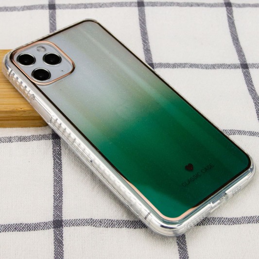 TPU + Glass чохол Aurora Classic для Apple iPhone 11 Pro Max (Зелений) - зображення 3 