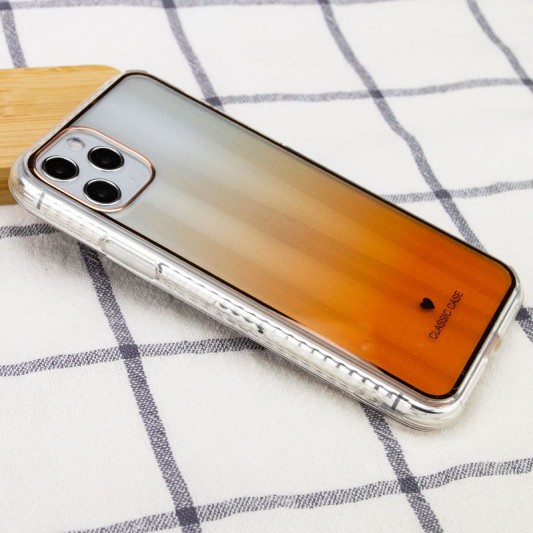 TPU + Glass чохол Aurora Classic для Apple iPhone 11 Pro Max (Помаранчевий) - зображення 3 