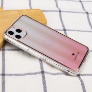 TPU + Glass чохол Aurora Classic для Apple iPhone 11 Pro Max (Рожевий)
