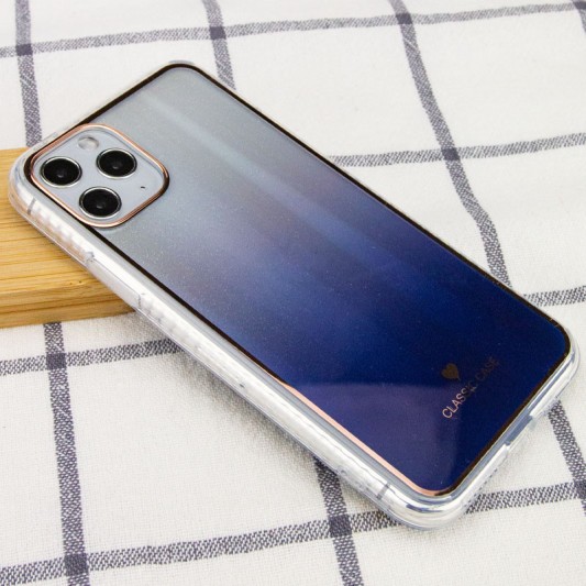 TPU + Glass чохол Aurora Classic для Apple iPhone 11 Pro Max (Синій) - зображення 2 