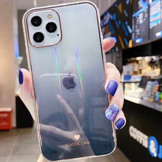 TPU + Glass чохол Aurora Classic для Apple iPhone 11 Pro Max (Чорний) - зображення 1 