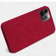 Шкіряний чохол (книжка) Nillkin Qin Series для Apple iPhone 12 Pro Max (6.7"") (Червоний)