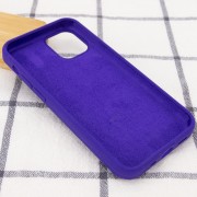 Чохол Silicone Case Full Protective (AA) Для Apple iPhone 12 Pro / 12 (6.1"") (Фіолетовий / Ultra Violet)