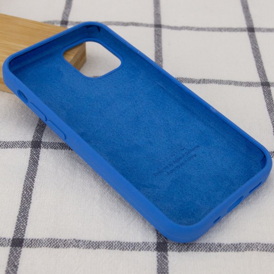 Чохол Silicone Case Full Protective (AA) Для Apple iPhone 12 Pro Max (6.7"") (Синій / Royal blue) - зображення 2 