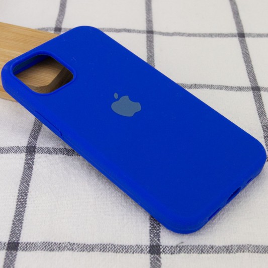 Чохол Silicone Case Full Protective (AA) Для Apple iPhone 12 Pro Max (6.7"") (Синій / Shiny blue) - зображення 1 