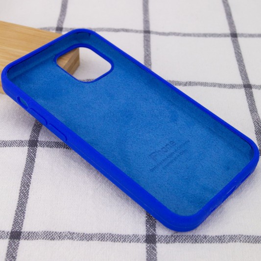 Чохол Silicone Case Full Protective (AA) Для Apple iPhone 12 Pro Max (6.7"") (Синій / Shiny blue) - зображення 2 