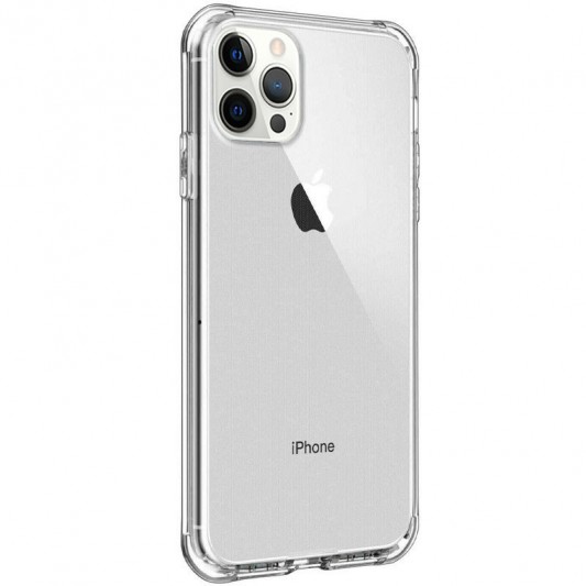 Чохол TPU + PC Full Body із захистом 360 для Apple iPhone 12 Pro / 12 (6.1"") (прозорий) - зображення 2 