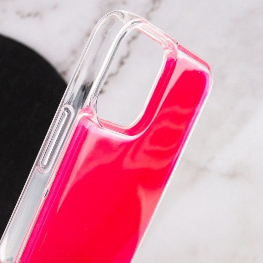 Неоновий чохол Neon Sand glow in the dark для Apple iPhone 12 Pro / 12 (6.1"") (Рожевий) - зображення 2 