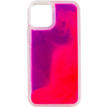 Неоновий чохол Neon Sand glow in the dark для Apple iPhone 12 Pro / 12 (6.1"") (фіолетовий / рожевий) - Чохли для iPhone 12 - зображення 1 