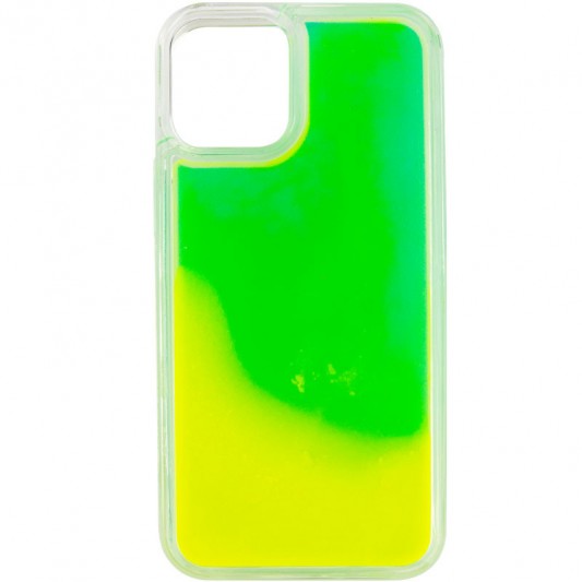 Неоновый чехол Neon Sand glow in the dark для Apple iPhone 12 Pro / 12 (6.1"") (Зеленый) - изображение 2