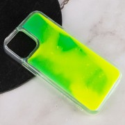Неоновый чехол Neon Sand glow in the dark для Apple iPhone 12 Pro / 12 (6.1"") (Зеленый)