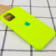 Чохол Silicone Case (AA) Для Apple iPhone 12 Pro / 12 (6.1"") (Салатовий / Neon Green)