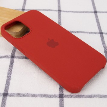 Чохол Silicone Case (AA) Для Apple iPhone 12 Pro / 12 (6.1"") (Червоний / Dark Red) - Чохли для iPhone 12 - зображення 1 