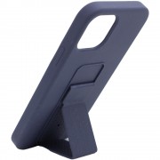 Чохол Silicone Case Hand Holder для Apple iPhone 12 Pro / 12 (6.1"") (Темно-синій / Midnight blue)