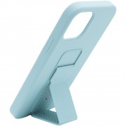 Чохол Silicone Case Hand Holder для Apple iPhone 12 Pro Max (6.7"") (Бірюзовий / Ice Blue)