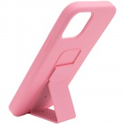Чохол Silicone Case Hand Holder для Apple iPhone 12 Pro Max (6.7"") (рожевий / Pink )