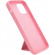 Чохол Silicone Case Hand Holder для Apple iPhone 12 Pro Max (6.7"") (рожевий / Pink )