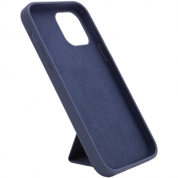 Чохол Silicone Case Hand Holder для Apple iPhone 12 Pro Max (6.7"") (Темно-синій / Midnight blue) - Чохли для iPhone 12 Pro Max - зображення 2 