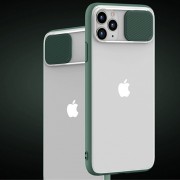 Чохол Camshield mate TPU зі шторкою для камери для Apple iPhone 12 Pro Max (6.7"") (Зелений)