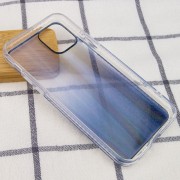 TPU+Glass чехол Aurora Classic для Apple iPhone 12 Pro Max (6.7"") (Синий)