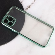 Прозрачный силиконовый чехол глянцевая окантовка Full Camera для Apple iPhone 12 Pro Max (6.7"")