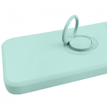 Чохол TPU Candy Ring Full Camera Для Apple iPhone 12 Pro (6.1"") (Бірюзовий / Ice Blue) - Чохли для iPhone 12 Pro - зображення 1 