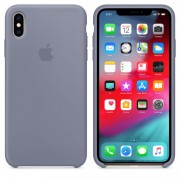 Чохол Silicone Case (AA) Для Apple iPhone XS Max ( Сірий / Lavender Gray)