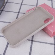 Чохол Silicone Case (AA) Для Apple iPhone XS Max (Сірий / Stone )