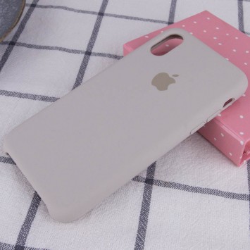 Чохол Silicone Case (AA) Для Apple iPhone XS Max (Сірий / Stone )  - Чохли для iPhone XS Max - зображення 2 