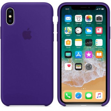 Чохол Silicone Case (AA) Для Apple iPhone XS Max ( Фіолетовий / Ultra Violet) - Чохли для iPhone XS Max - зображення 1 