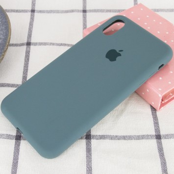 Чохол Silicone Case Full Protective (AA) Для Apple iPhone XS Max ( Зелений / Pine green) - Чохли для iPhone XS Max - зображення 1 