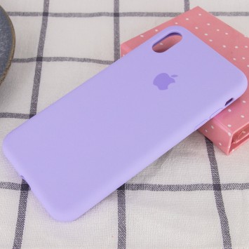 Чохол Silicone Case Full Protective (AA) Для Apple iPhone XS Max (Бузковий / Dasheen) - Чохли для iPhone XS Max - зображення 1 