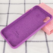 Чохол Silicone Case Full Protective (AA) Для Apple iPhone XS Max (Фіолетовий / Grape )