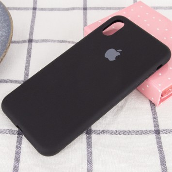 Чохол Silicone Case Full Protective (AA) Для Apple iPhone XS Max (Чорний / Black) - Чохли для iPhone XS Max - зображення 1 