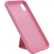 Чохол Silicone Case Hand Holder для Apple iPhone XS Max (рожевий / Pink )