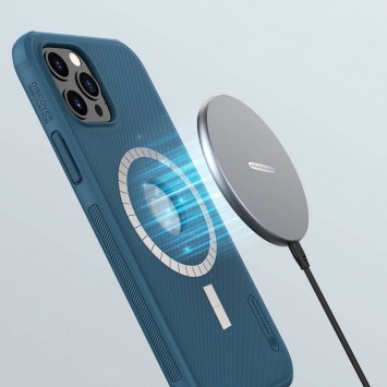 Чохол Nillkin Matte Magnetic Pro для Apple iPhone 12 Pro / 12 (6.1") (синій / Blue) - Чохли для iPhone 12 - зображення 4 