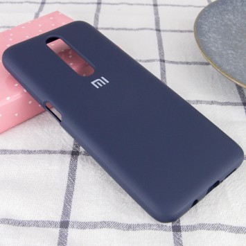 Чехол для Xiaomi Redmi K30 / Poco X2 - Silicone Cover Full Protective (AA) (Синий / Dark Blue) - Чехлы для Xiaomi Redmi K30 - изображение 1