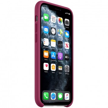 Чохол Silicone case (AAA) для iPhone 11 Pro (Малиновий / Pomegranate) - Чохли для iPhone 11 Pro - зображення 2 