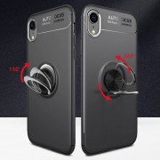 TPU чохол для Apple iPhone XR Deen ColorRing під Магнітний тримач (opp) (Чорний / Чорний)