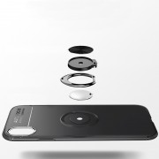 TPU чохол для Apple iPhone XR Deen ColorRing під Магнітний тримач (opp) (Чорний / Чорний)