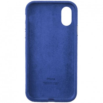 Чохол ALCANTARA Case Full для iPhone X / XS (Синій) - Чохли для iPhone XS - зображення 1 
