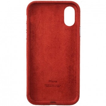 Чохол ALCANTARA Case Full для iPhone X / XS (Червоний) - Чохли для iPhone XS - зображення 1 